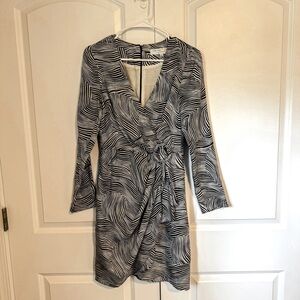 Trina Turk Zebra Wrap Dress Size 4